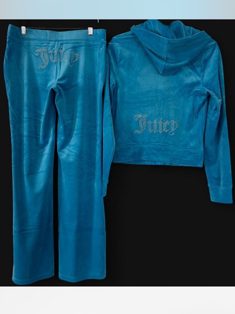 Juicy Couture Set Turquoise Flash Bling M New